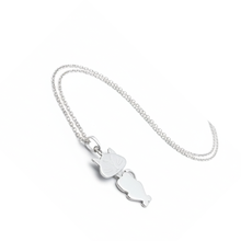 Load image into Gallery viewer, Cat Pendant Necklace - 925 Sterling Silver - 45cm Chain (925SETPC009)
