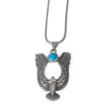 Load image into Gallery viewer, Bird spreads its wings skyward Pendant and chain, stainless steel (SSSETPC007)
