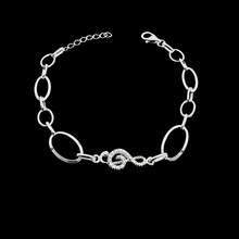 Load image into Gallery viewer, 925 Sterling Silver Musical Theme Bracelet with a Sparkling CZ (925BRAC037)
