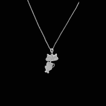 Load image into Gallery viewer, Cat Pendant Necklace - 925 Sterling Silver - 45cm Chain (925SETPC009)
