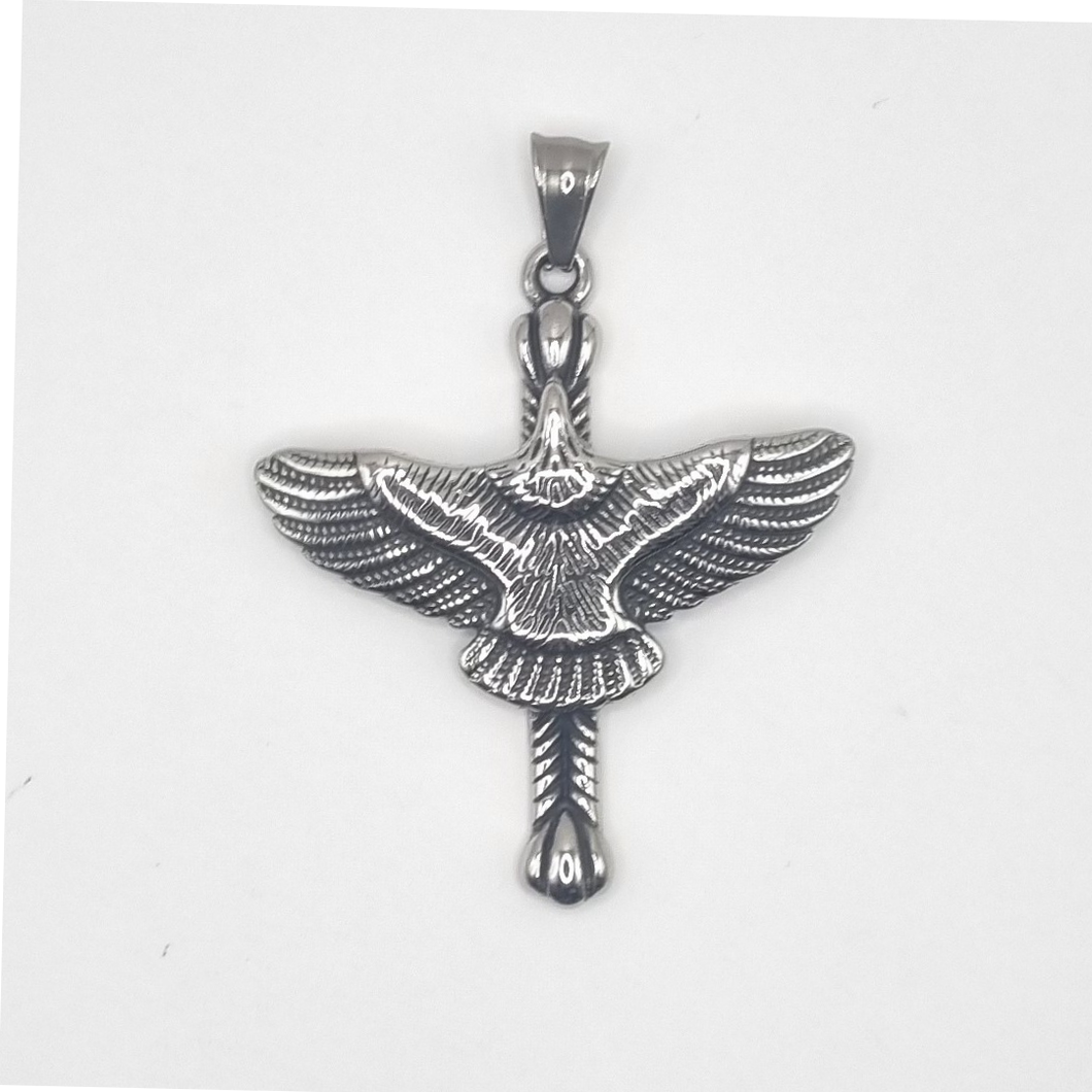 Condor on top of cross Stainless Steel Pendant (SSP033)