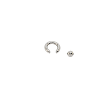 Load image into Gallery viewer, Full Closure Bar 4mm 316L Grade Surgical Steel - Silver colour (BPPAFCB401)
