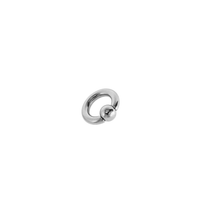 Load image into Gallery viewer, Full Closure Bar 4mm 316L Grade Surgical Steel - Silver colour (BPPAFCB401)
