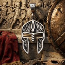 Load image into Gallery viewer, Roman Helmet 925 Silver Pendant (925P114)

