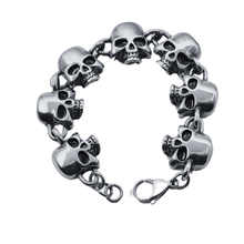 Load image into Gallery viewer, Skull Stainless Steel Bracelet (SSBRAC017)
