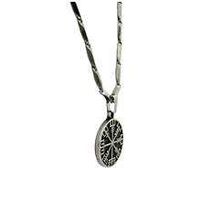 Load image into Gallery viewer, High Grade Stainless Steel Pendant Viking compass (Vegvisir) and Chain Set (SSSETPC026)
