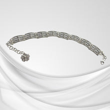 Load image into Gallery viewer, 925 Sterling Silver Filigree Link Bracelet – Handcrafted Vintage Floral Design (925BRAC019)
