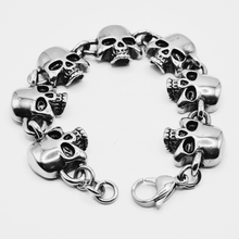 Load image into Gallery viewer, Skull Stainless Steel Bracelet (SSBRAC017)
