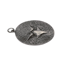 Load image into Gallery viewer, 925 Sterling Silver Bird Face Pendant 5.8 cm Diameter (925P128)

