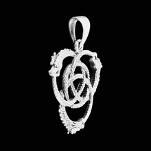Load image into Gallery viewer, 925 Silver Pendant Intertwined Dragons (925P064)

