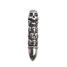 Load image into Gallery viewer, Skeleton Skull Amulet Bullet Totem Pole Stainless Steel Pendant (SSP020)
