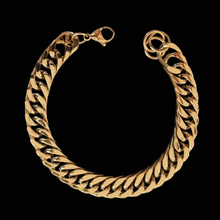 Load image into Gallery viewer, Curb Chain golden colored Stainless Steel Bracelet (SSBRAC018)

