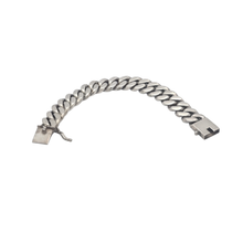 Load image into Gallery viewer, XXL Monster 925 Sterling Silver Bracelet - Heavy Curb Links, Slide-In Lock (925BRAC040)
