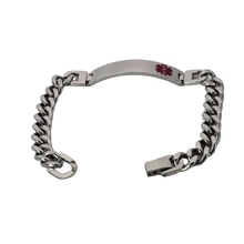Load image into Gallery viewer, High Grade Stainless Steel Medical Alert ID Bracelet (SSBRAC039)
