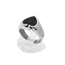 Load image into Gallery viewer, High Grade Stainless Steel Ring - Spade Symbol (SSR028)
