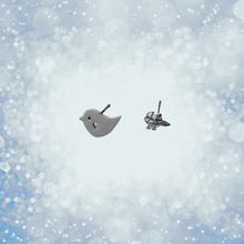 Load image into Gallery viewer, Set of 2 Pairs 925 Sterling Silver Stud Earrings Angel 8.7 mm Bird 10 mm x 16 mm (925STUDSSET013)
