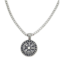 Load image into Gallery viewer, High-Grade Stainless Steel Vegvisir Necklace Set Chain and Pendant (SSSETPC022)
