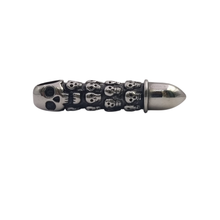 Load image into Gallery viewer, Skeleton Skull Amulet Bullet Totem Pole Stainless Steel Pendant (SSP020)
