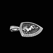 Load image into Gallery viewer, 925 Sterling Silver Pendant fan’s art Ferrari Horse on black CZ stones background (925P053)
