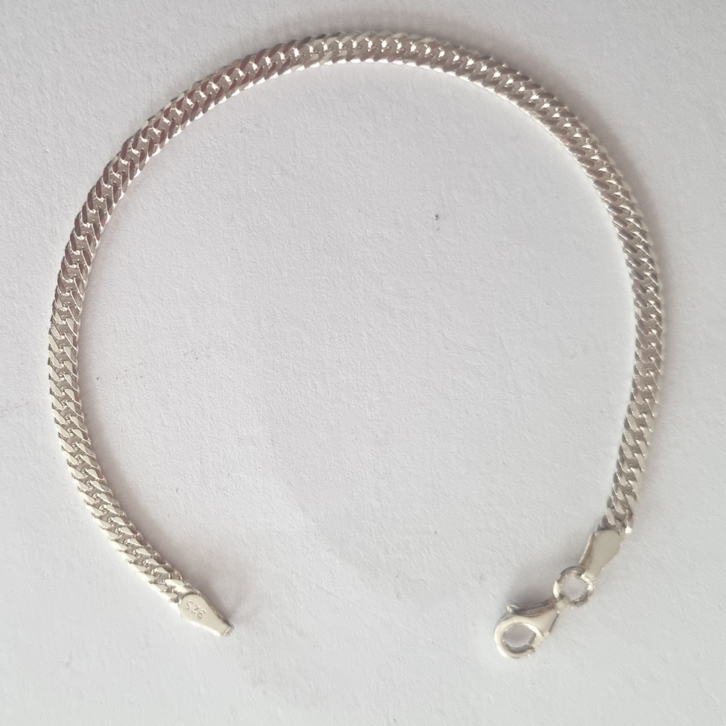 Ladies Cuban link 925 Sterling Silver Bracelet (925BRAC009)
