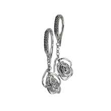 Load image into Gallery viewer, 925 Sterling Silver Hanging Earrings with CZ (925ER022)
