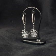 Load image into Gallery viewer, 925 Sterling Silver Hanging Earrings with CZ (925ER022)
