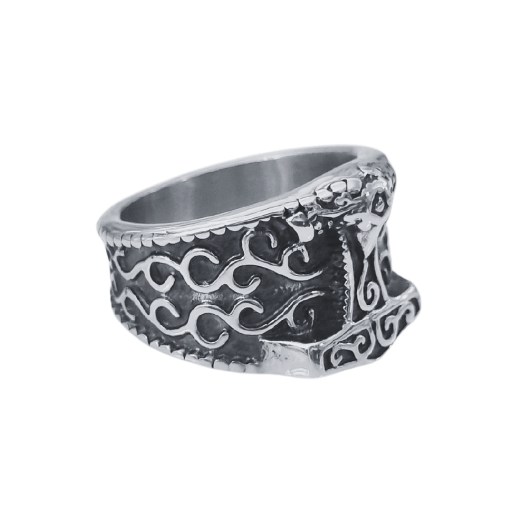 High grade Stainless Steel Ring Hummer of Thor/ Mjölnir / design (SSR016)