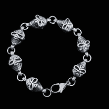 Load image into Gallery viewer, Skull link Stainless Steel Bracelet (SSBRAC020)
