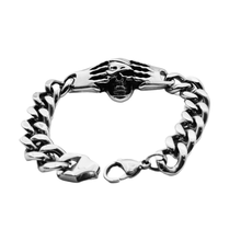 Load image into Gallery viewer, Skull Curb Stainless Steel Bracelet (SSBRAC027)
