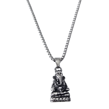 Load image into Gallery viewer, High Grade Stainless Steel Set - Chain and Ganesha Pendant (SSSETPC012)

