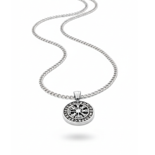 Load image into Gallery viewer, High-Grade Stainless Steel Vegvisir Necklace Set Chain and Pendant (SSSETPC022)
