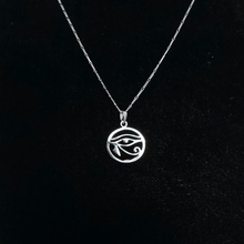 Load image into Gallery viewer, 925 Sterling Silver Set Eye of Horus pendant and 925 Sterling Silver Chain (925SETPC012)
