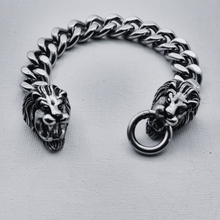 Load image into Gallery viewer, Lion Heads Stainless Steel Bracelet (SSBRAC021)

