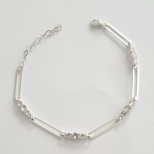 Load image into Gallery viewer, Fine 925 Sterling Silver Bracelet with CZ Stones (925BRAC010)
