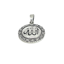 Load image into Gallery viewer, 925 Sterling Silver Pendant Muslim theme Allah (925P090)
