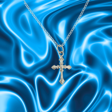 Load image into Gallery viewer, 925 Sterling Silver Cross Pendant and Chain Set Modern Design Unisex (925SETPC026)
