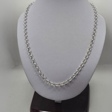 Load image into Gallery viewer, Elegant 925 Sterling Silver Ladies Chain - 5.5mm Ring Diameter, 60cm (925C022)
