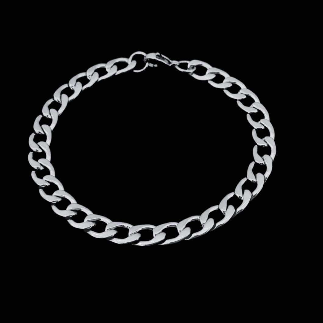 Stainless Steel Bracelet  -  Curb Cuban Link Chain Bracelet (SSBRAC014)