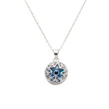 Load image into Gallery viewer, Sterling Silver 925 Evil Eye Pendant Necklace (925SETPC039)
