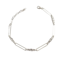 Load image into Gallery viewer, Fine 925 Sterling Silver Bracelet with CZ Stones (925BRAC010)
