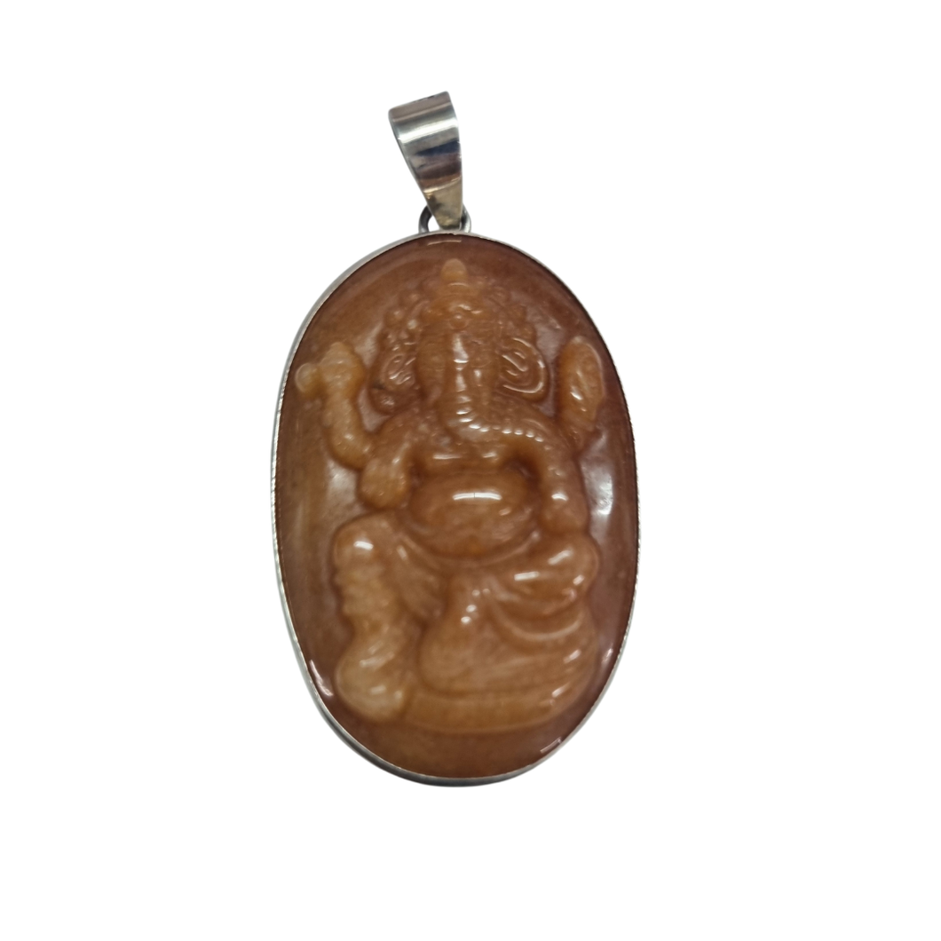 Ganesh 925 Silver Pendant (925P015)