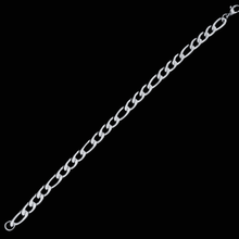 Load image into Gallery viewer, Stainless Steel Bracelet  - Flat Figaro Style Chain Bracelet (SSBRAC013)
