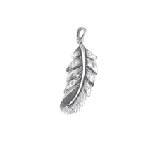 Load image into Gallery viewer, Feather 925 Silver Pendant (925P021)
