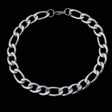 Load image into Gallery viewer, Stainless Steel Bracelet  - Flat Figaro Style Chain Bracelet (SSBRAC013)
