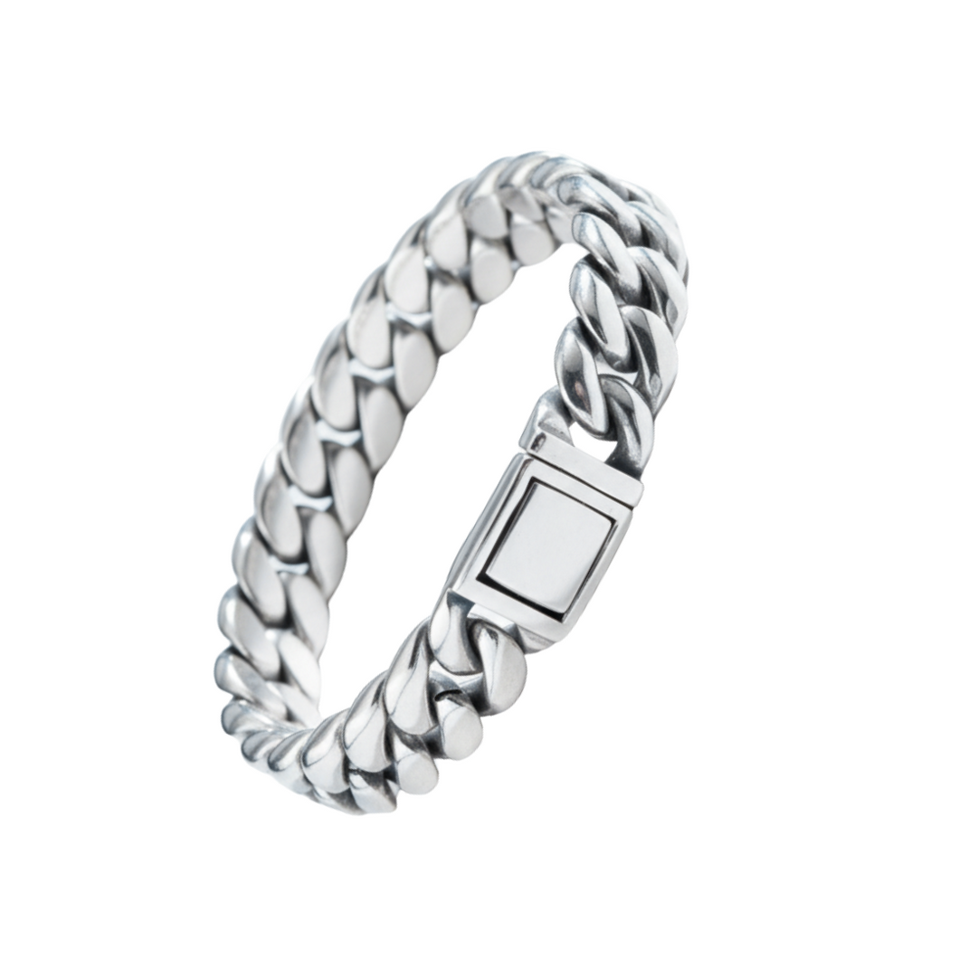 High-Grade Thick Stainless Steel Curb Chain Bracelet (SSBRAC042)