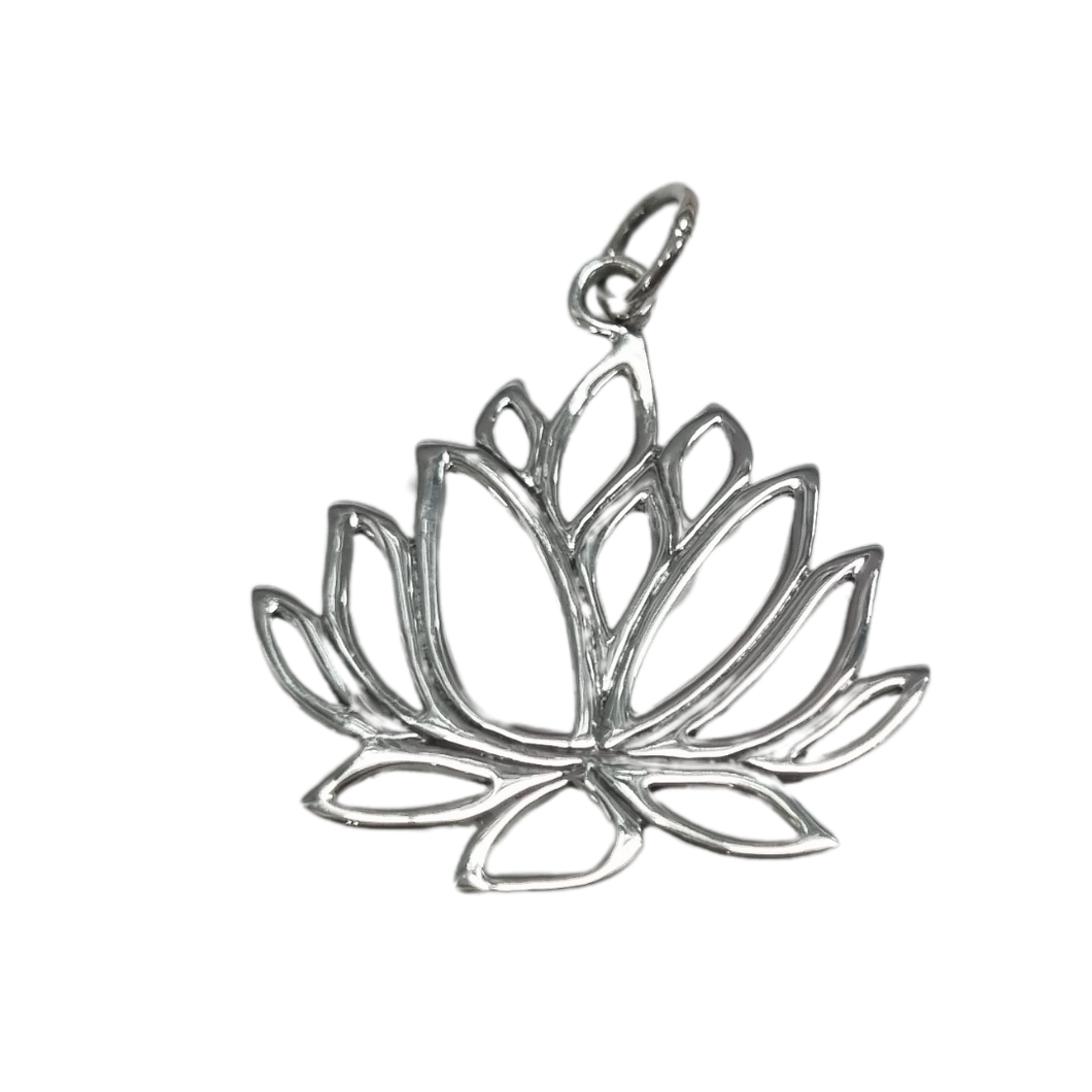 Lotus Flower 925 Silver Pendant (925P003)