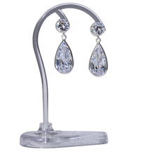 Load image into Gallery viewer, 925 Sterling Silver Earrings with CZ Stones (925ER020)
