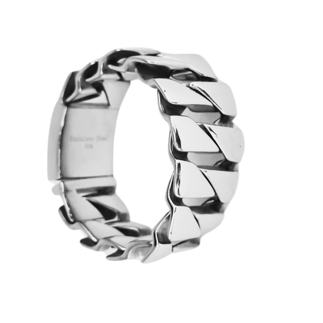 Thick Curb Stainless Steel Bracelet (SSBRAC023)