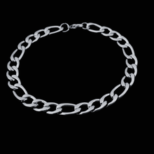 Load image into Gallery viewer, Stainless Steel Bracelet  - Flat Figaro Style Chain Bracelet (SSBRAC013)
