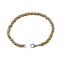 Load image into Gallery viewer, High-Grade Stainless-Steel Bali Design Two Tone Bracelet (SSBRAC049)
